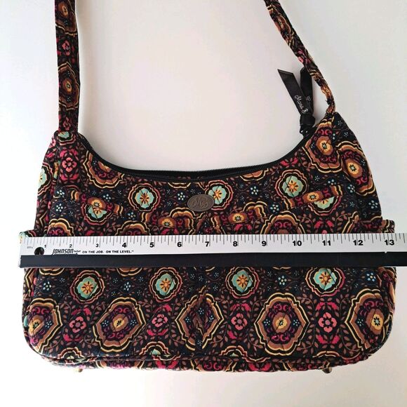 Mona B Handbags Quilted Colorful Hobo Shoulder Bag Footed Cotton Peasant NWT - Picture 9 of 11